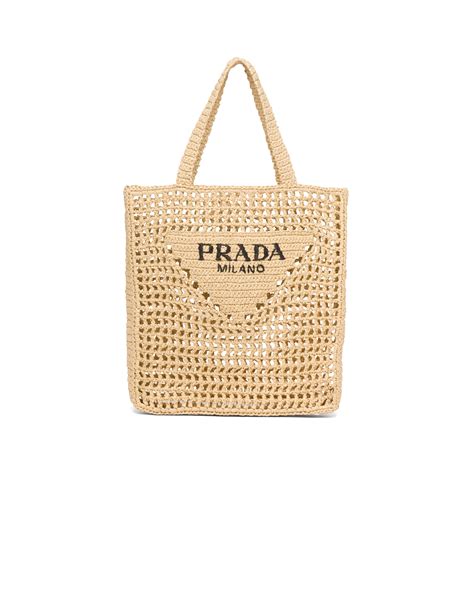 bolsa prada raffia tote|prada small raffia tote bag.